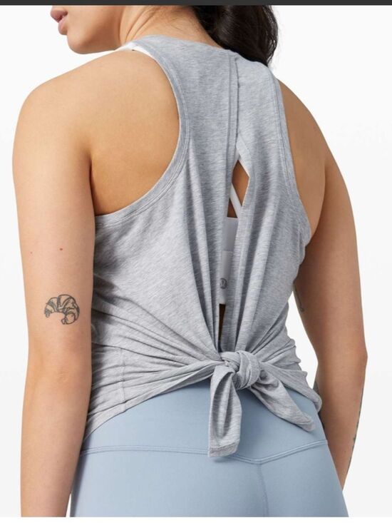 lululemon athletica Tops - Lululemon All Tied Up Tank Grey